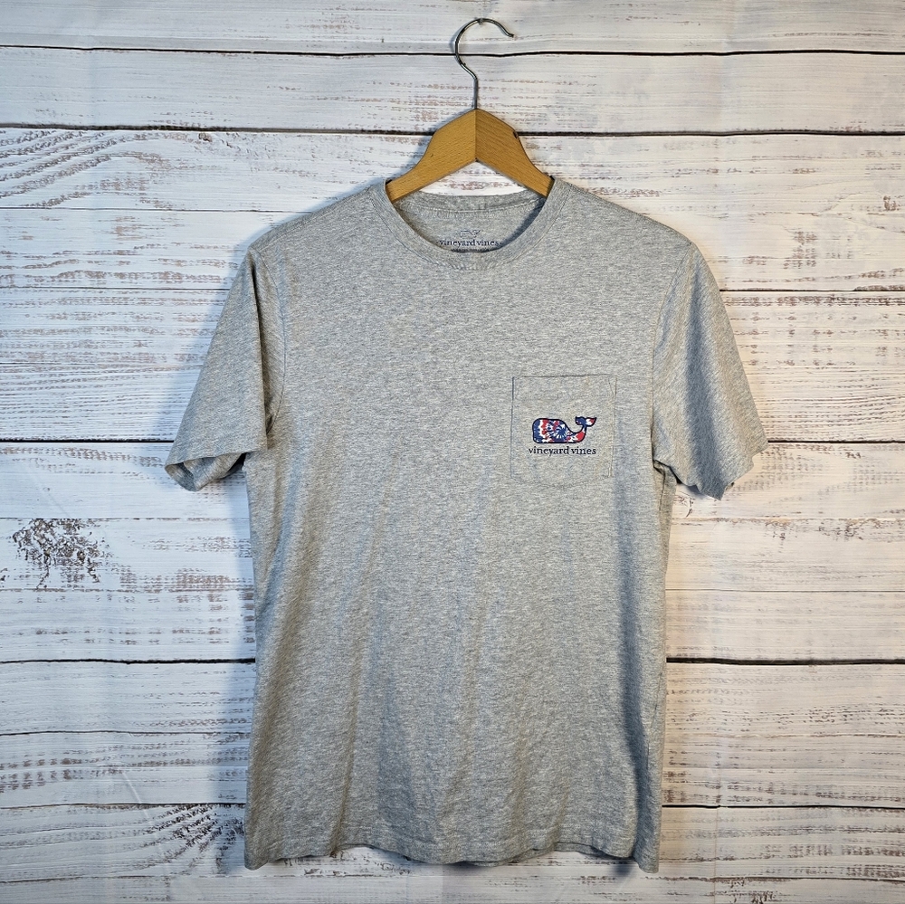 Vineyard Vines Heather Gray unisex adult  Graphic Whale T-Shirt‎ Size Xsmall